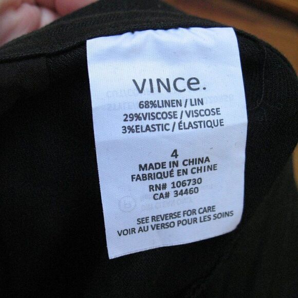 Vince High Rise Linen Blend Pants - Picture 8 of 8